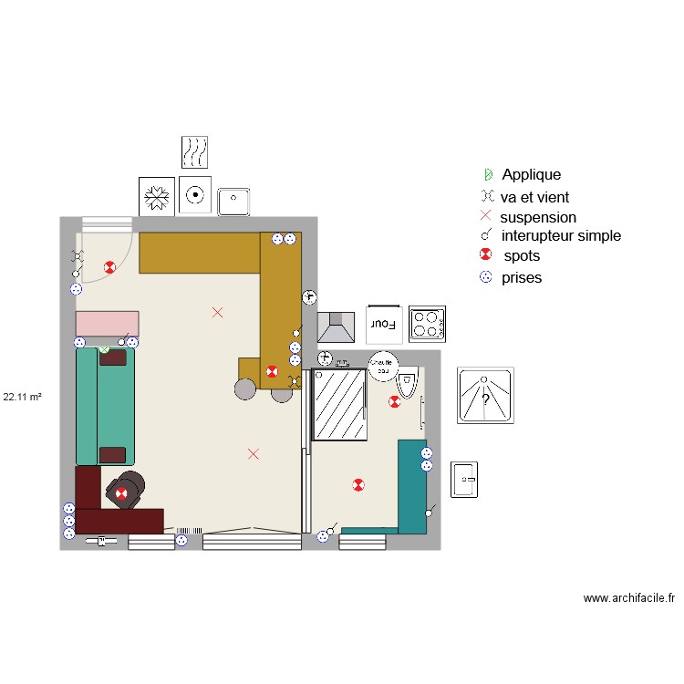 cuisine ikea. Plan de 0 pièce et 0 m2