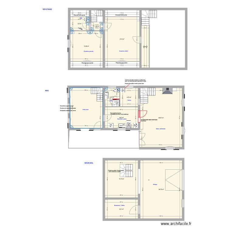 Chanoisy électrique. Plan de 20 pièces et 242 m2