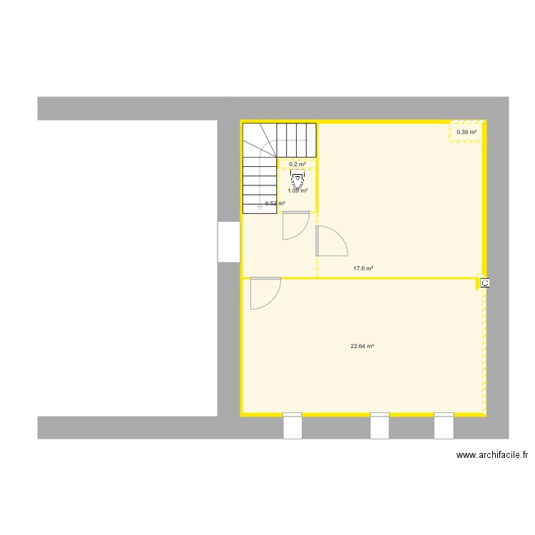 viallaret r2 nouveau cloisonnement. Plan de 0 pièce et 0 m2