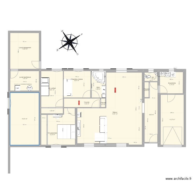 maison rénovée 2. Plan de 16 pièces et 157 m2