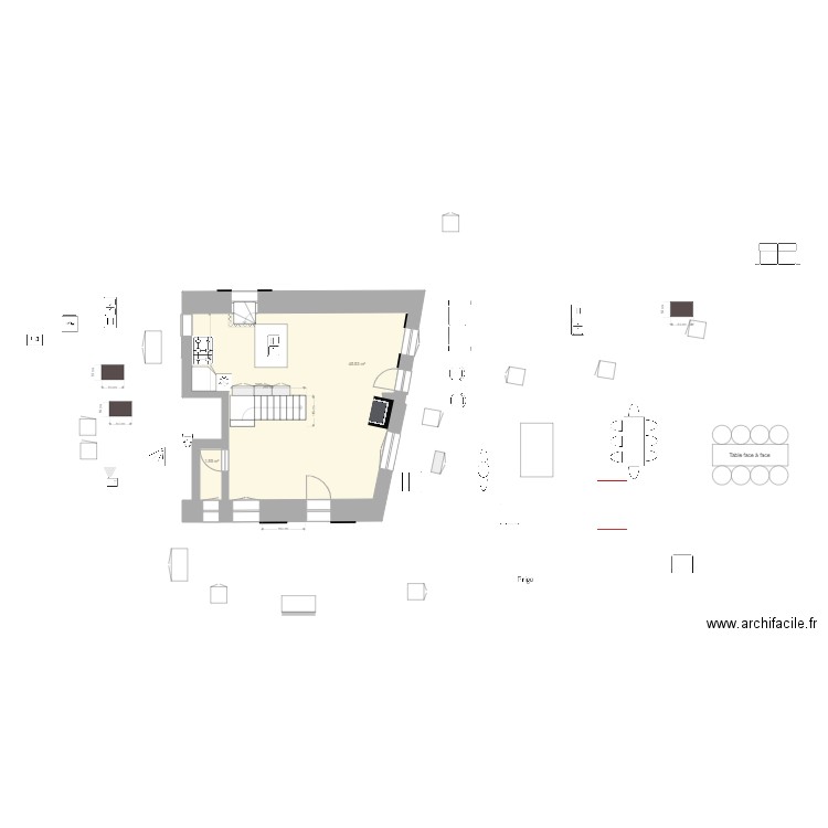 PIECE VIE FEUCHEROLLES HAUT V5. Plan de 0 pièce et 0 m2