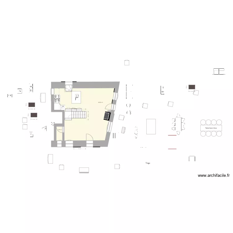 PIECE VIE FEUCHEROLLES HAUT V5. Plan de PIECE VIE FEUCHEROLLES HAUT V5. Plan de