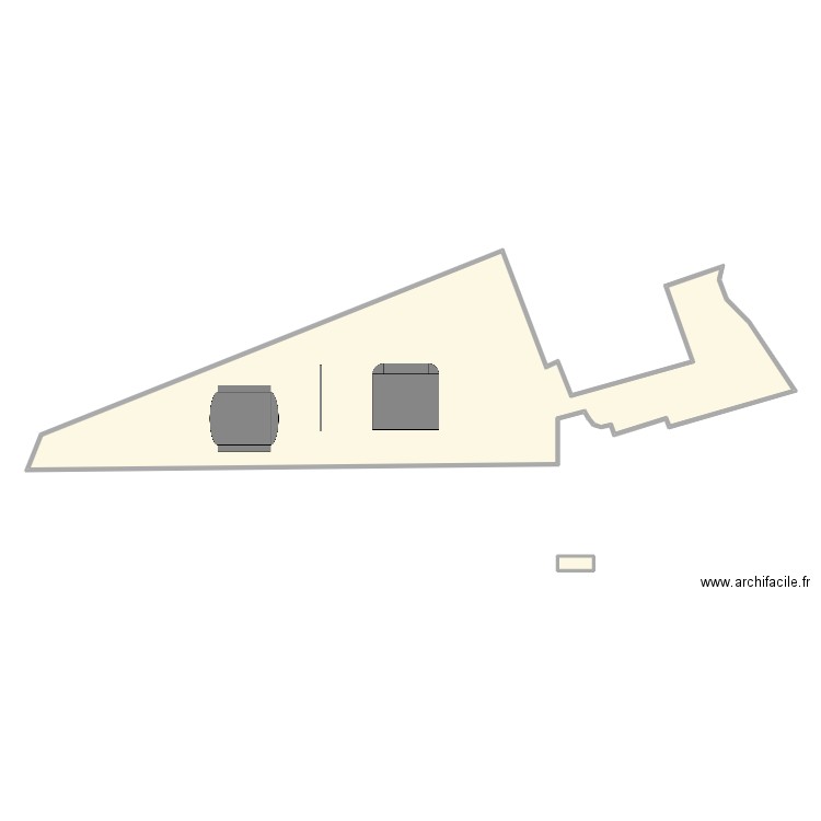 STADE RG. Plan de 2 pièces et 112 m2