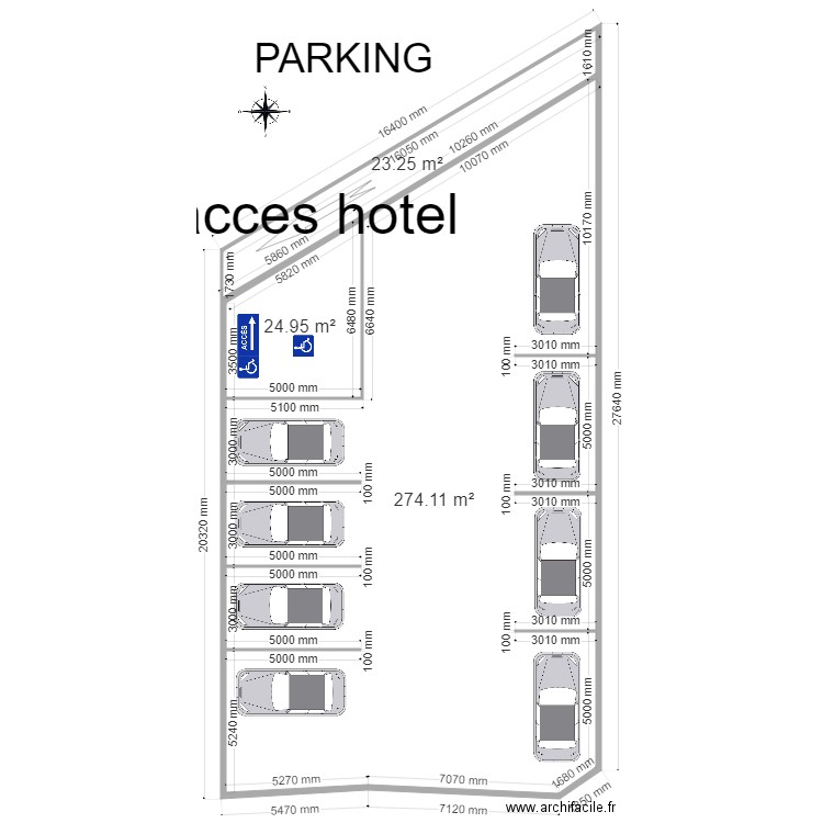 PARKING. Plan de 0 pièce et 0 m2