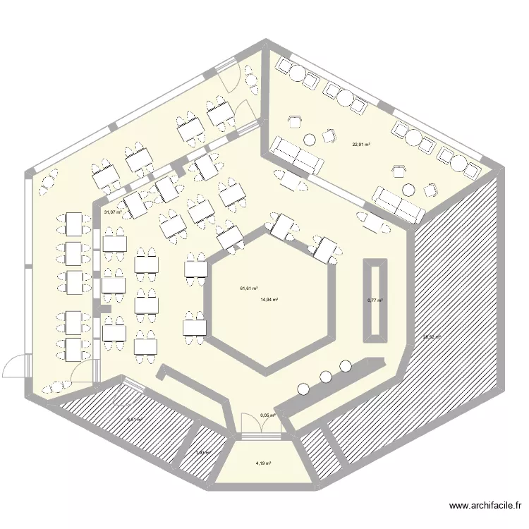 PLAN TABLE LE LAC. Plan de 