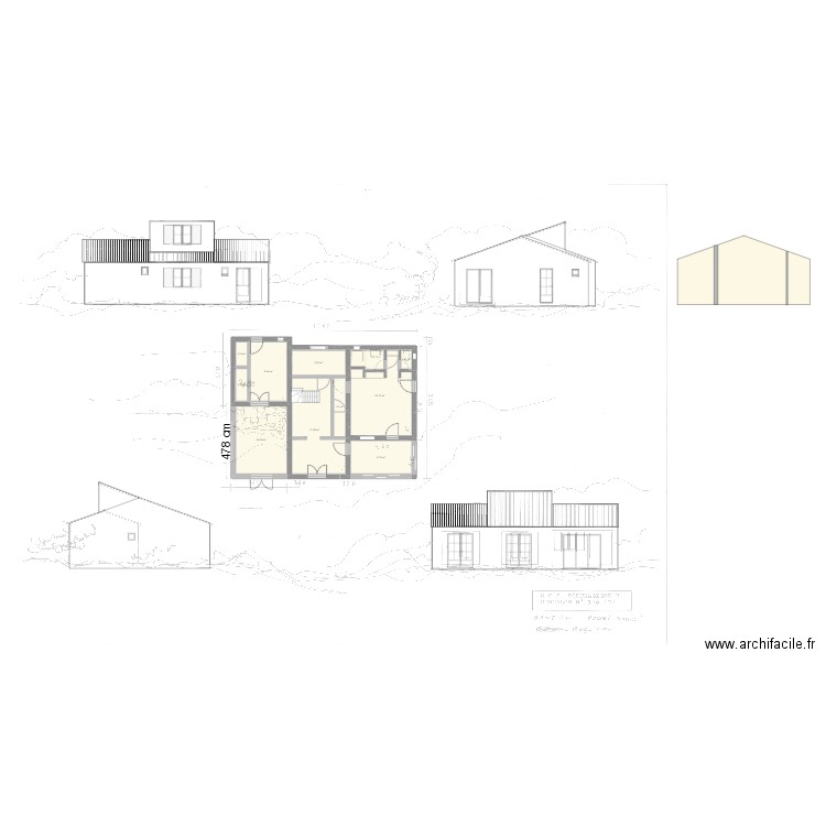 Corse Actuel. Plan de 11 pièces et 92 m2