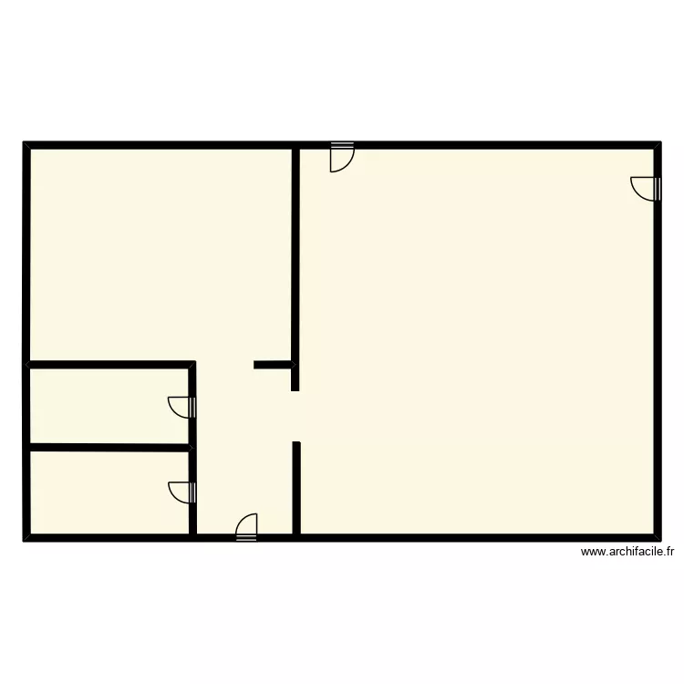 Local p&eacute;riscolaire. Plan de 