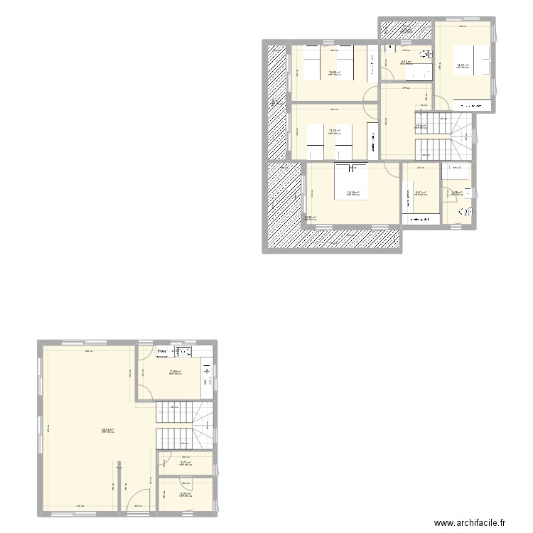 Kerkour 3.8 RC V1.1. Plan de 15 pièces et 191 m2