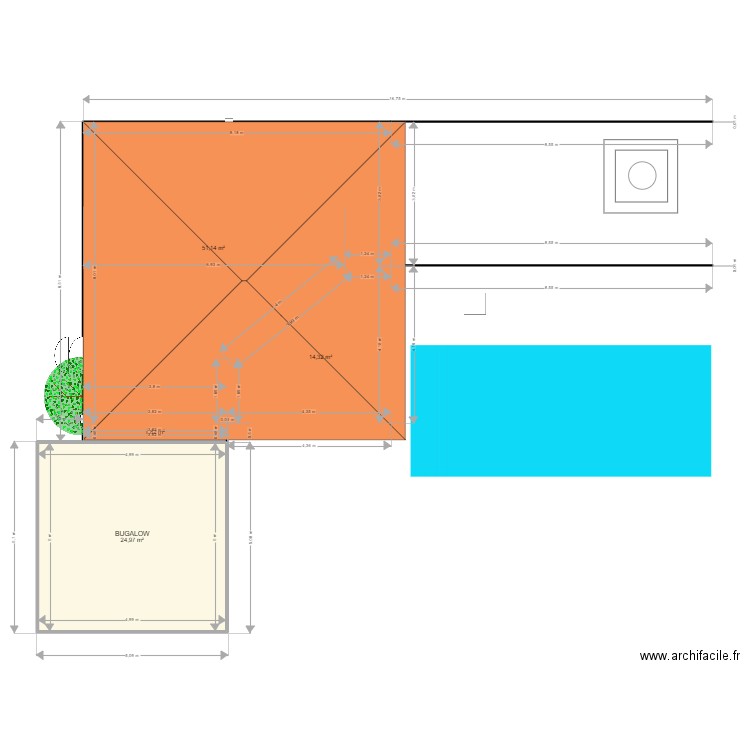 EXT KATTY02. Plan de 4 pièces et 92 m2