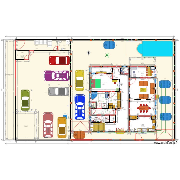 NEW PROJECT OF BUINDING modif Plan duplex et Etage 3. Plan de 0 pièce et 0 m2
