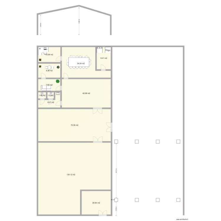 Projet Croix Rouge. Plan de 