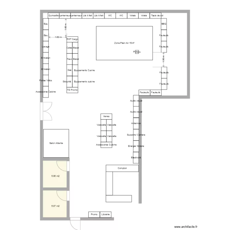 Plan de Masse 2D Tours. Plan de 