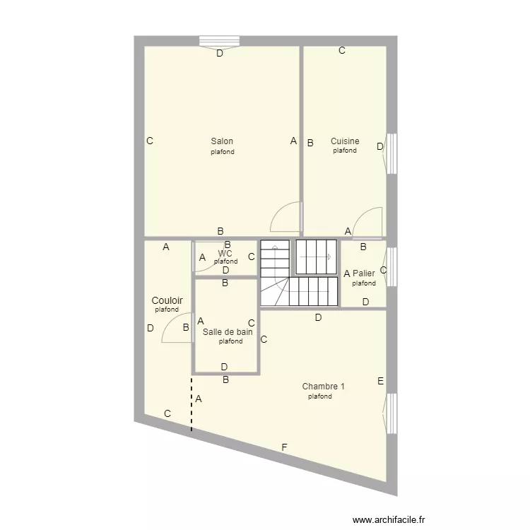 appart 2 1er etage. Plan de appart 2 1er etage. Plan de