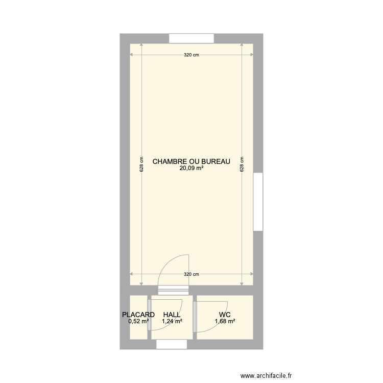 PREVOYANCE ENTRESOL. Plan de 4 pièces et 24 m2