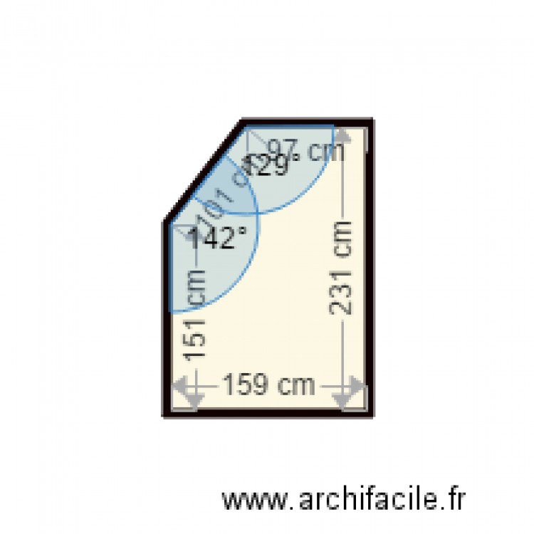 LE MESTE COTE PAROI DE DOUCHE . Plan de 0 pièce et 0 m2