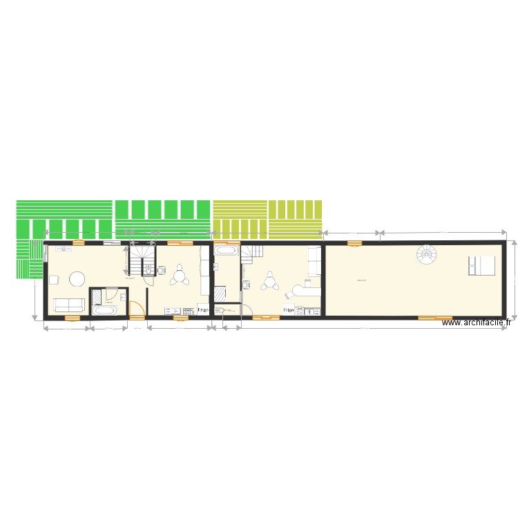 projet parisot maison bleue rdc 6 oct. Plan de 0 pièce et 0 m2