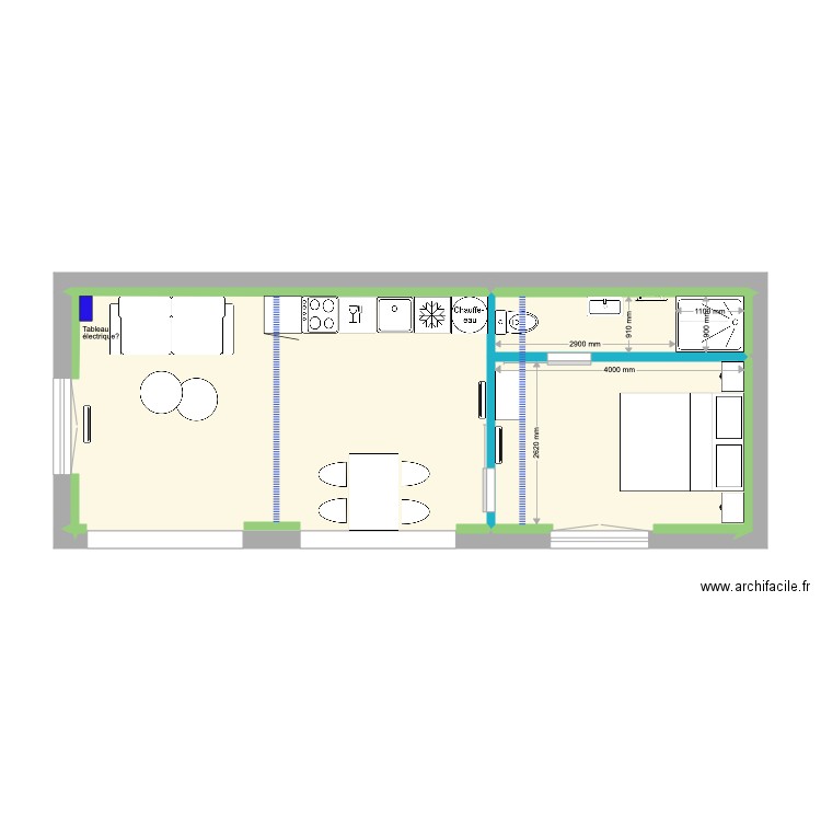 Dépendance Projet B. Plan de 0 pièce et 0 m2