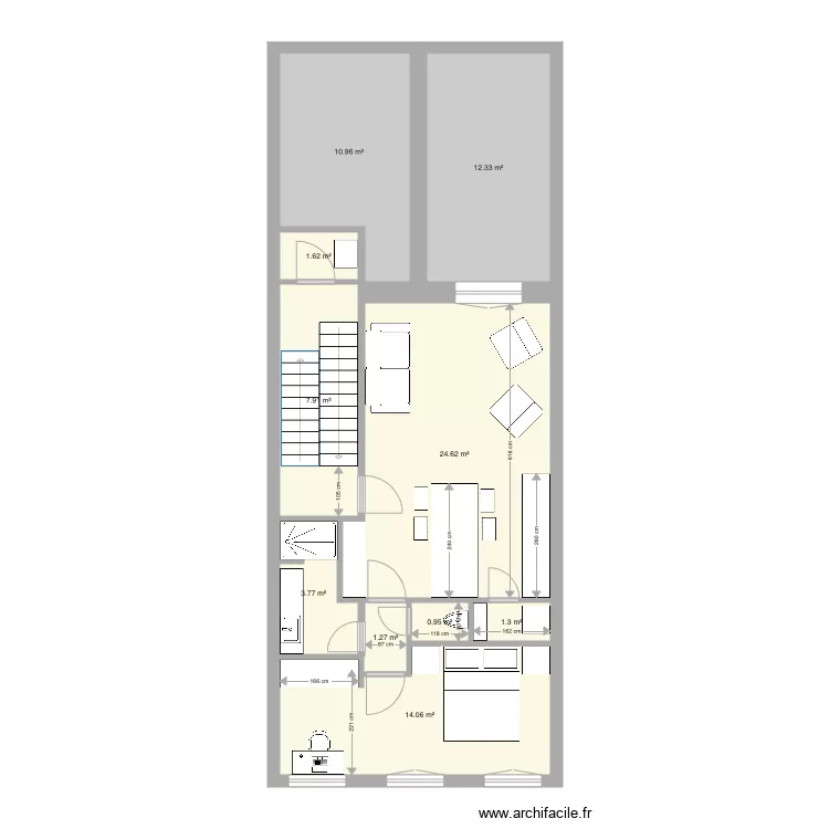 Tabellion 2e &eacute;tage version 6. Plan de 0 pièce et 0 m2