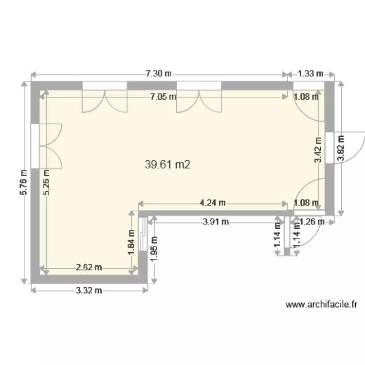 salle a manger. Plan de 