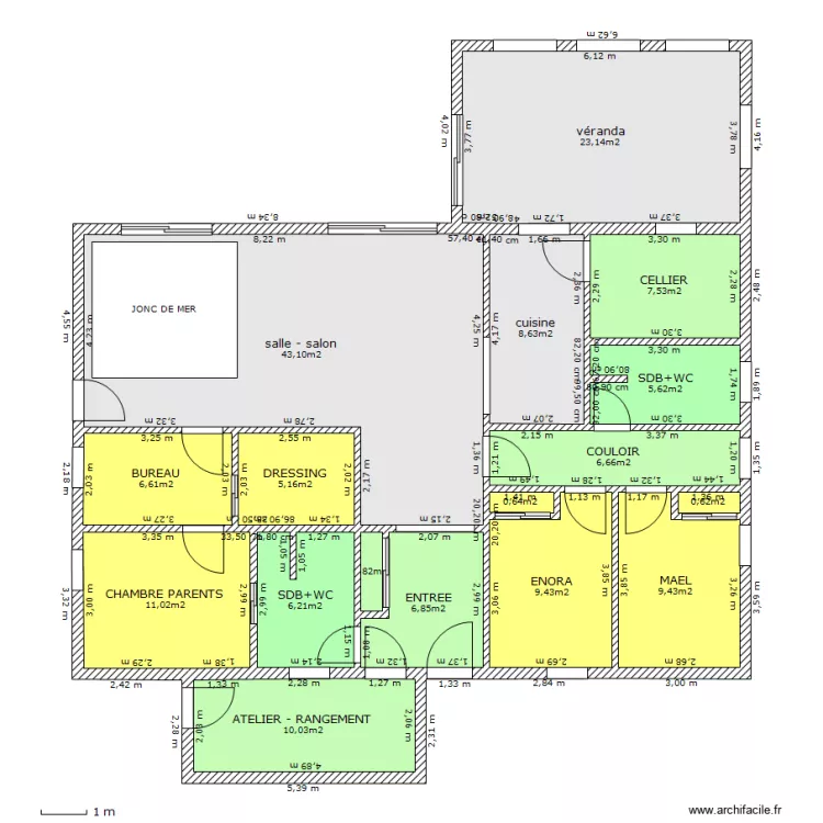 sols murs plafonds. Plan de sols murs plafonds. Plan de