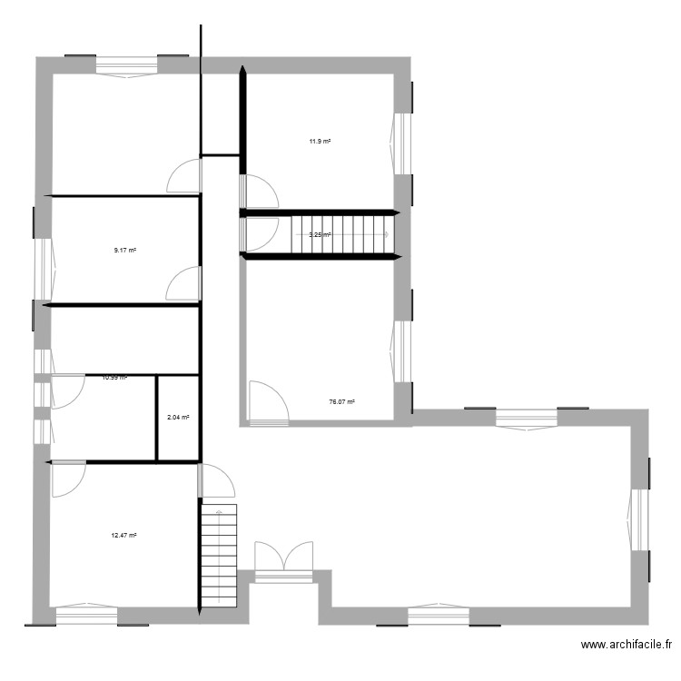 Maison Domarin après modification 2. Plan de 0 pièce et 0 m2