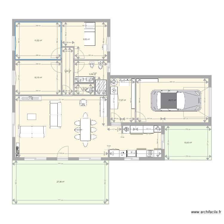 VILLA. Plan de 0 pièce et 0 m2