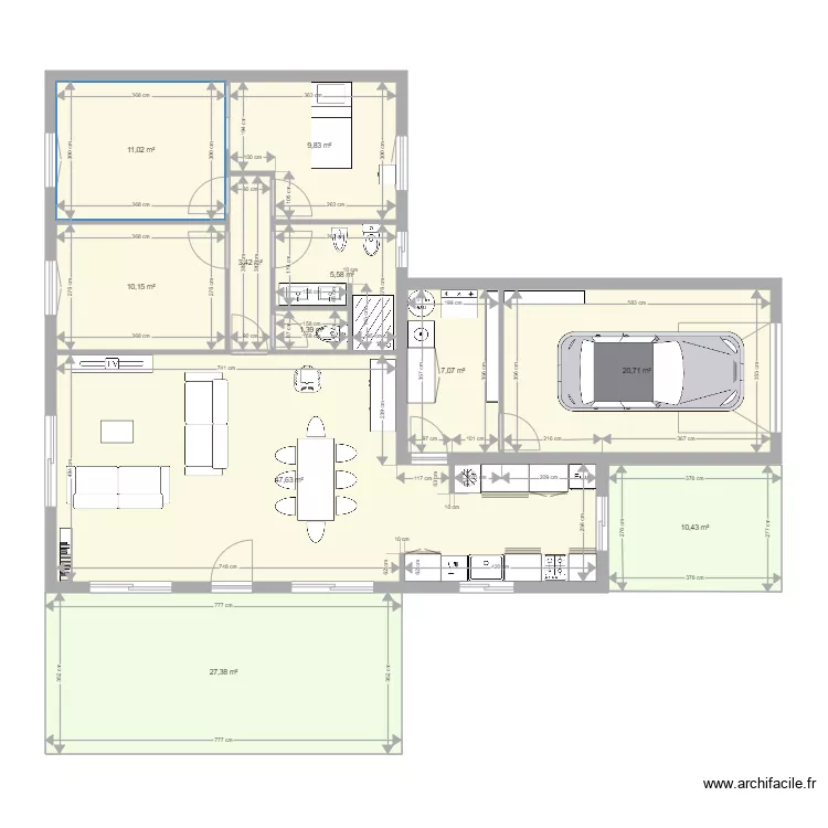 VILLA. Plan de 