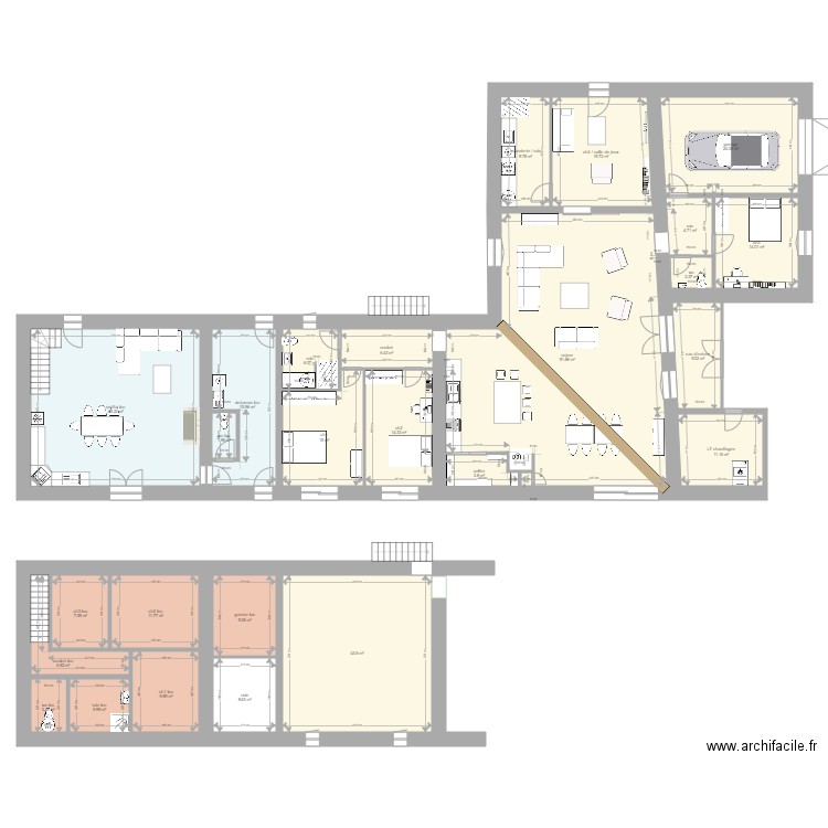 voctor plans sans etage mezzanine. Plan de 0 pièce et 0 m2