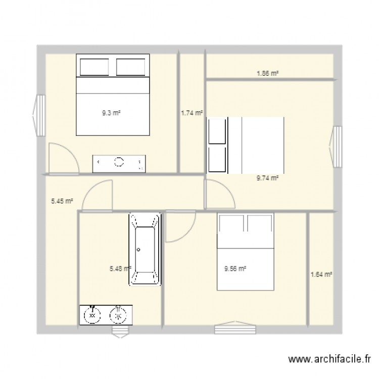 projet villa 2 etage CORCONNE. Plan de 0 pièce et 0 m2