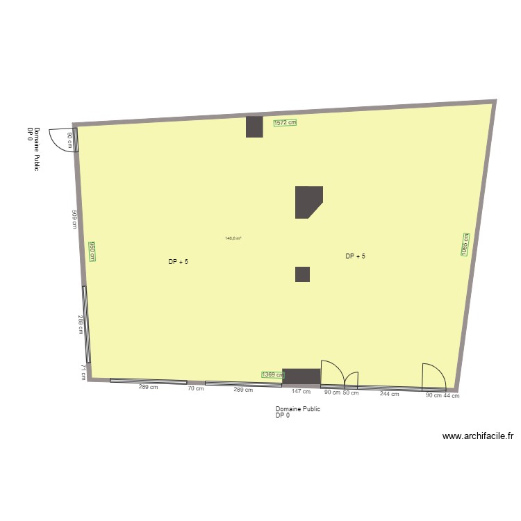 CHEZ ALAIN AVANT TRAVAUX. Plan de 0 pièce et 0 m2