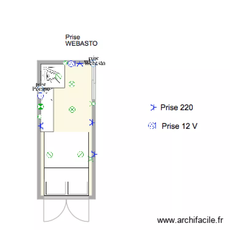 Plan &eacute;lectrique camion. Plan de 