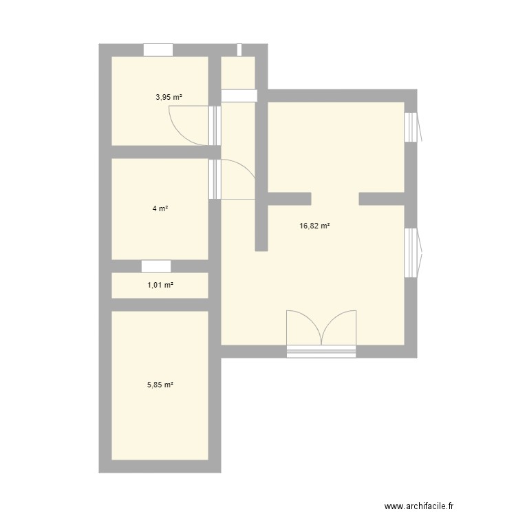 ma maison. Plan de 5 pièces et 32 m2