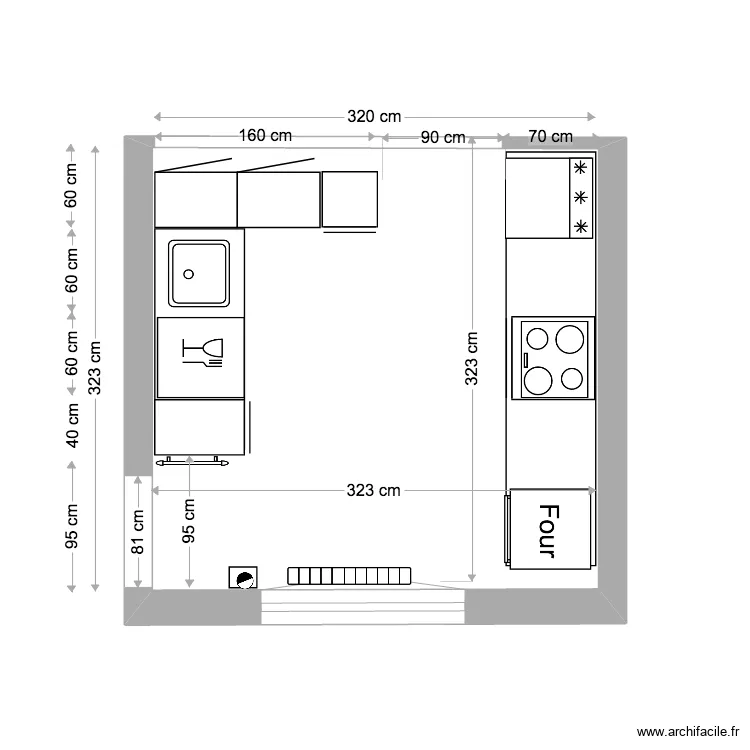 Vanves cuisine RdeJ. Plan de Vanves cuisine RdeJ. Plan de