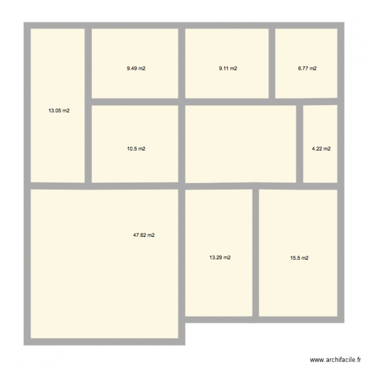 plan métré. Plan de 0 pièce et 0 m2
