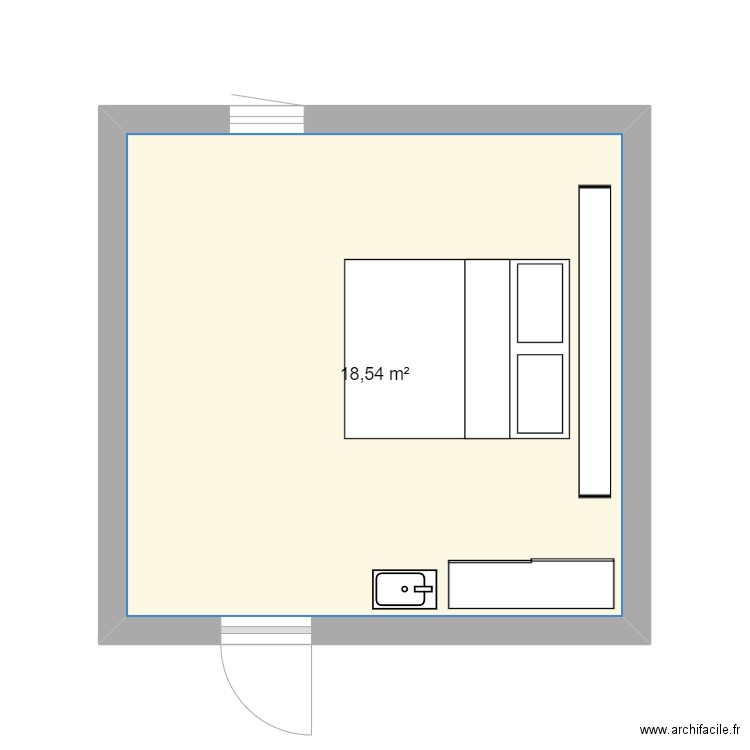 test plan chambre . Plan de 0 pièce et 0 m2