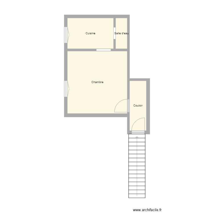 App CHIHA Etage studio de droite. Plan de 0 pièce et 0 m2