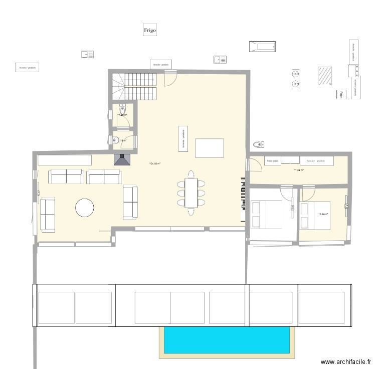 veyrier rdc1. Plan de 0 pièce et 0 m2