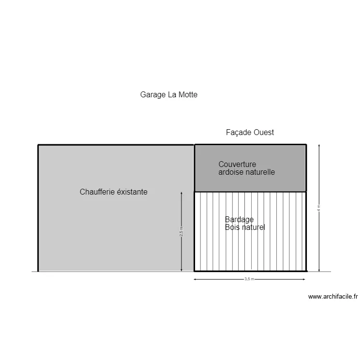 Garage la motte 6. Plan de 