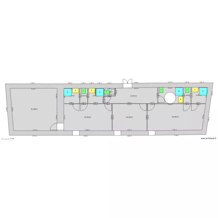 B&acirc;timent Principal Etage. Plan de 