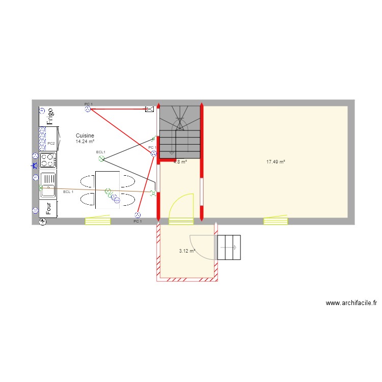 Poullaouen. Plan de 0 pièce et 0 m2