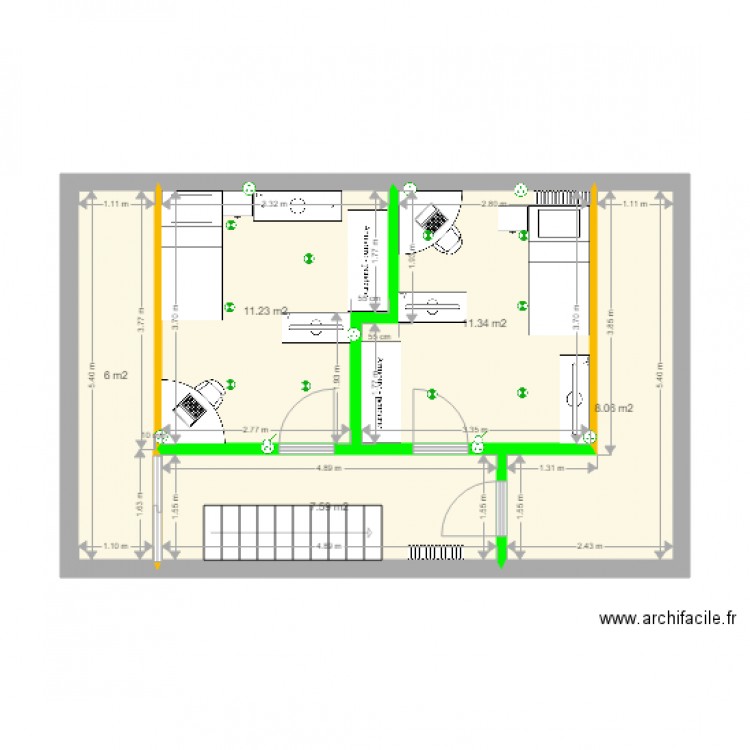 Grenier. Plan de 0 pièce et 0 m2