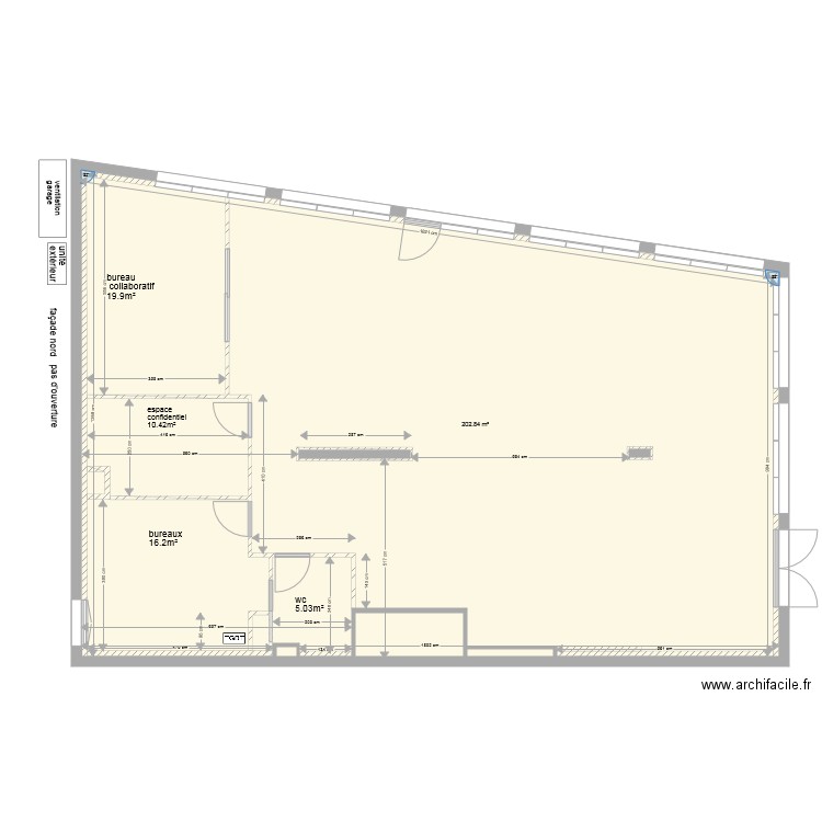  espace jeune cloison. Plan de 0 pièce et 0 m2