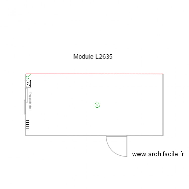 module L2635 ouvert. Plan de 0 pièce et 0 m2