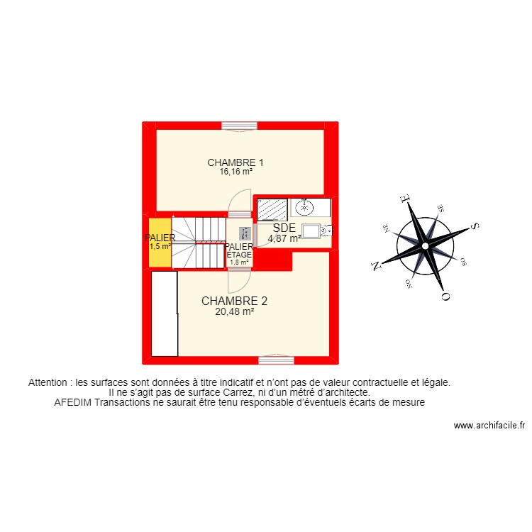 BI 13515. Plan de 32 pièces et 299 m2