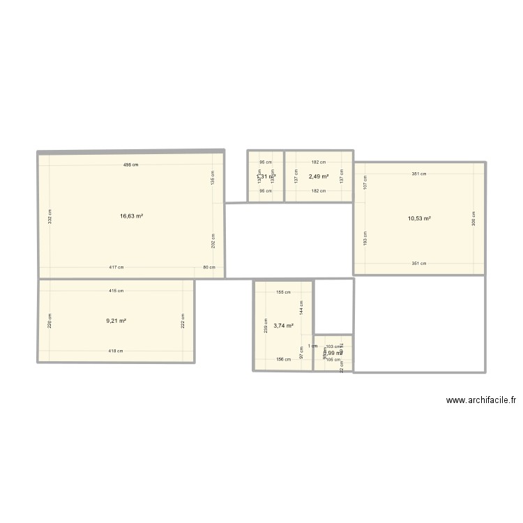 appart. Plan de 0 pièce et 0 m2