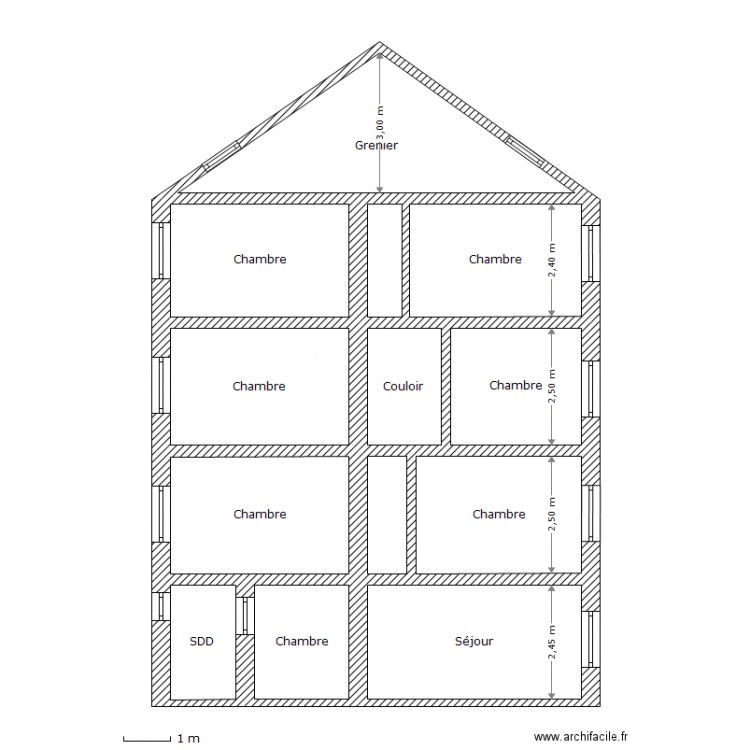 Coupe 2. Plan de 0 pièce et 0 m2