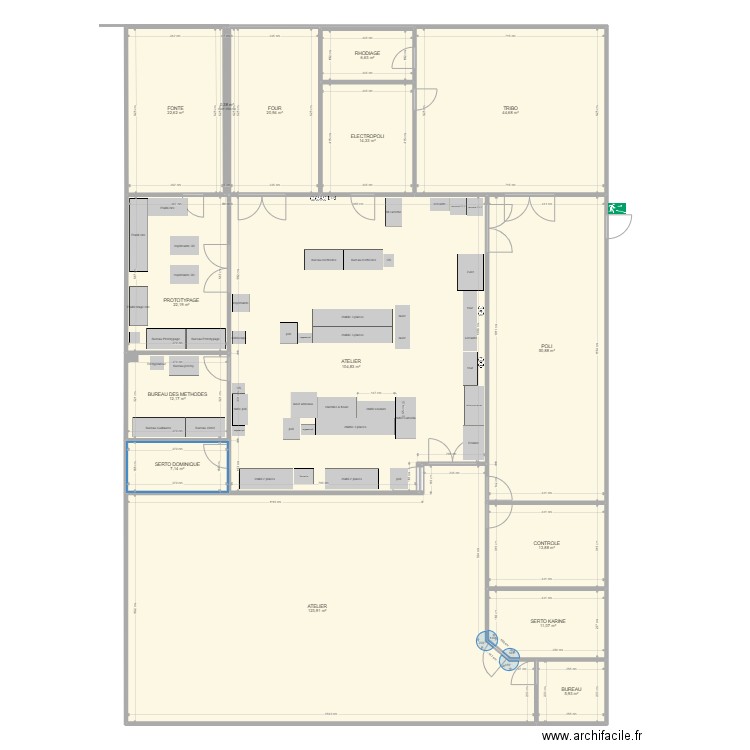 plan atelier avant modif. Plan de 0 pièce et 0 m2