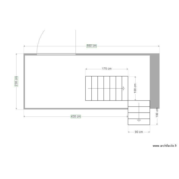 Delorme Agon balcon existant. Plan de 0 pièce et 0 m2