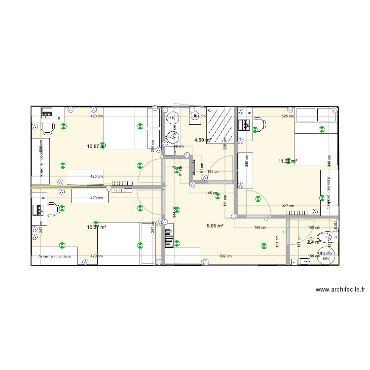 Etage. Plan de 0 pièce et 0 m2