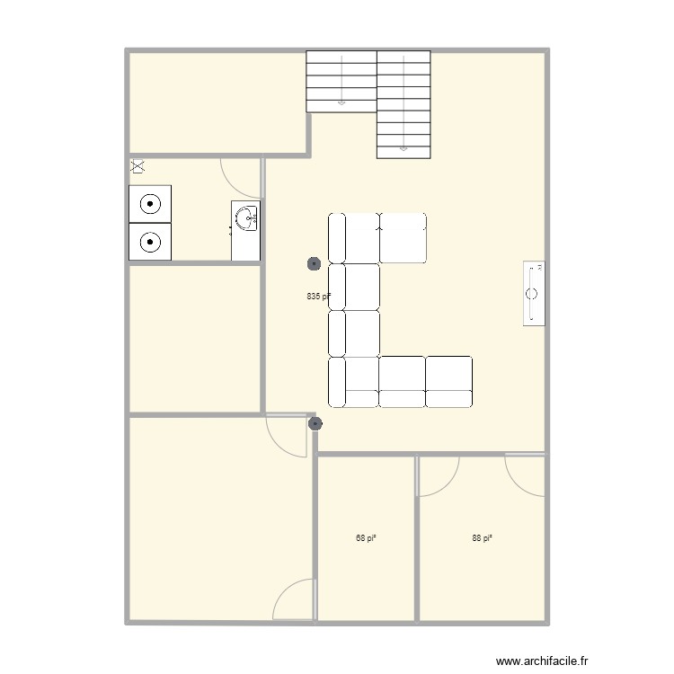 sous-sol 1. Plan de 0 pièce et 0 m2